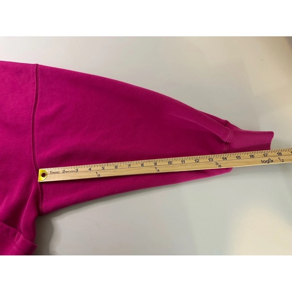 Nike Phoenix Sz S Oversized Hoodie Women Hot Fuchsia Center Swoosh Embroidered - Picture 10 of 13